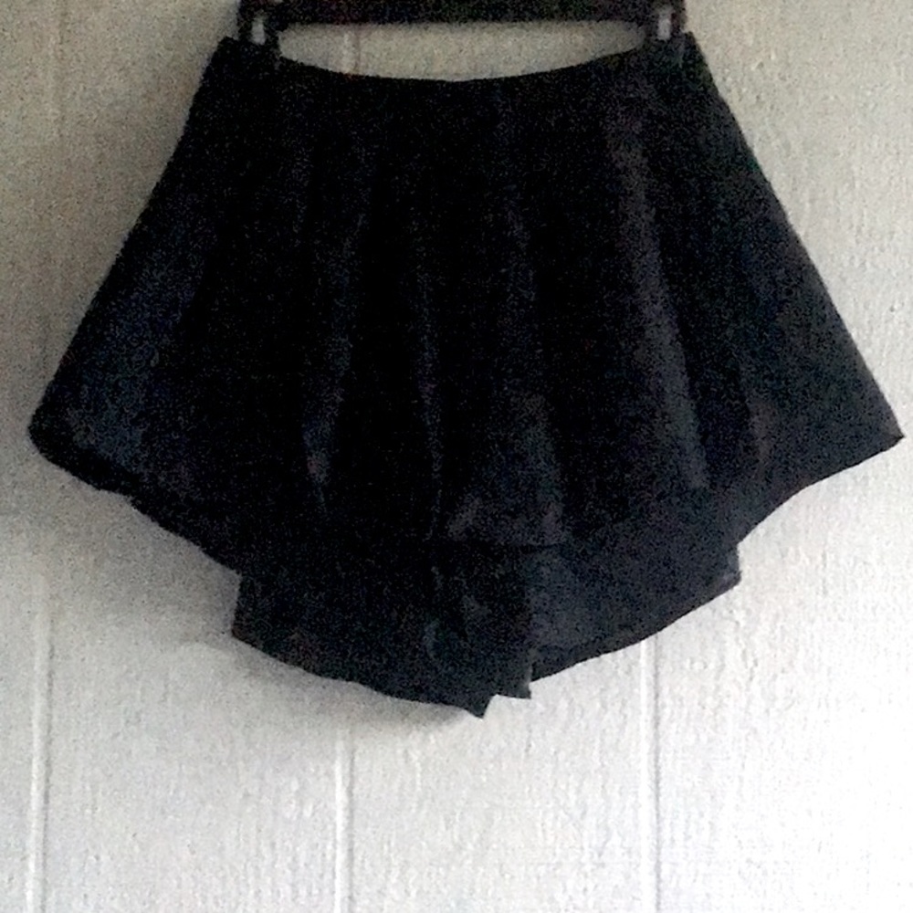 Keepsake star crossed black pleated shorts